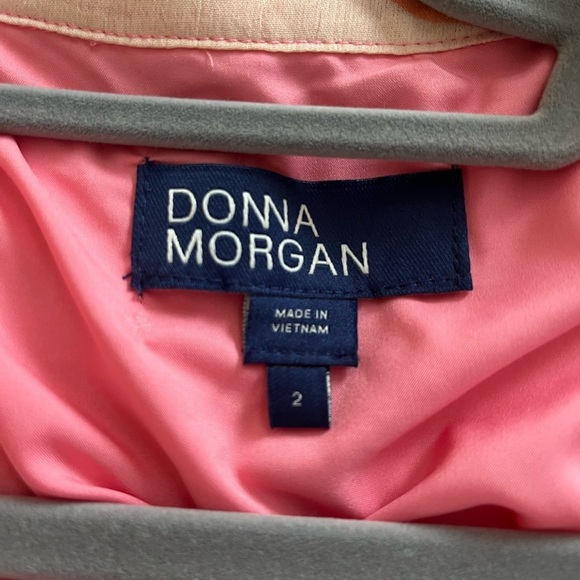 Donna Morgan Long Sleeve Ruffle Tier Print Chiffon Maxi Dress Size 2 - Picture 15 of 15